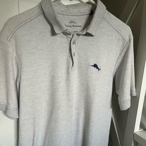 Tommy Bahama Men’s Grey Polo Small